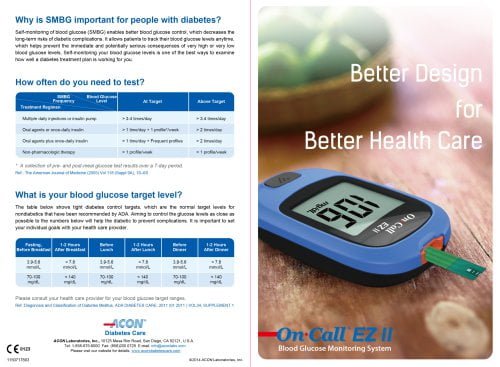 On Call Ezii Glucometer / Plus Meter / Ez ii Meter