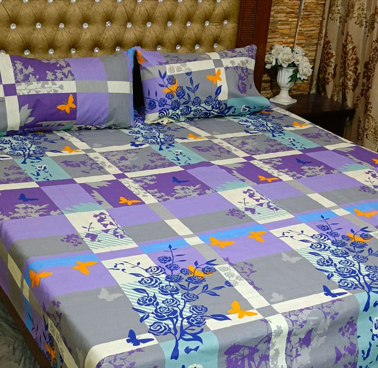Export cotton king size bedsheet