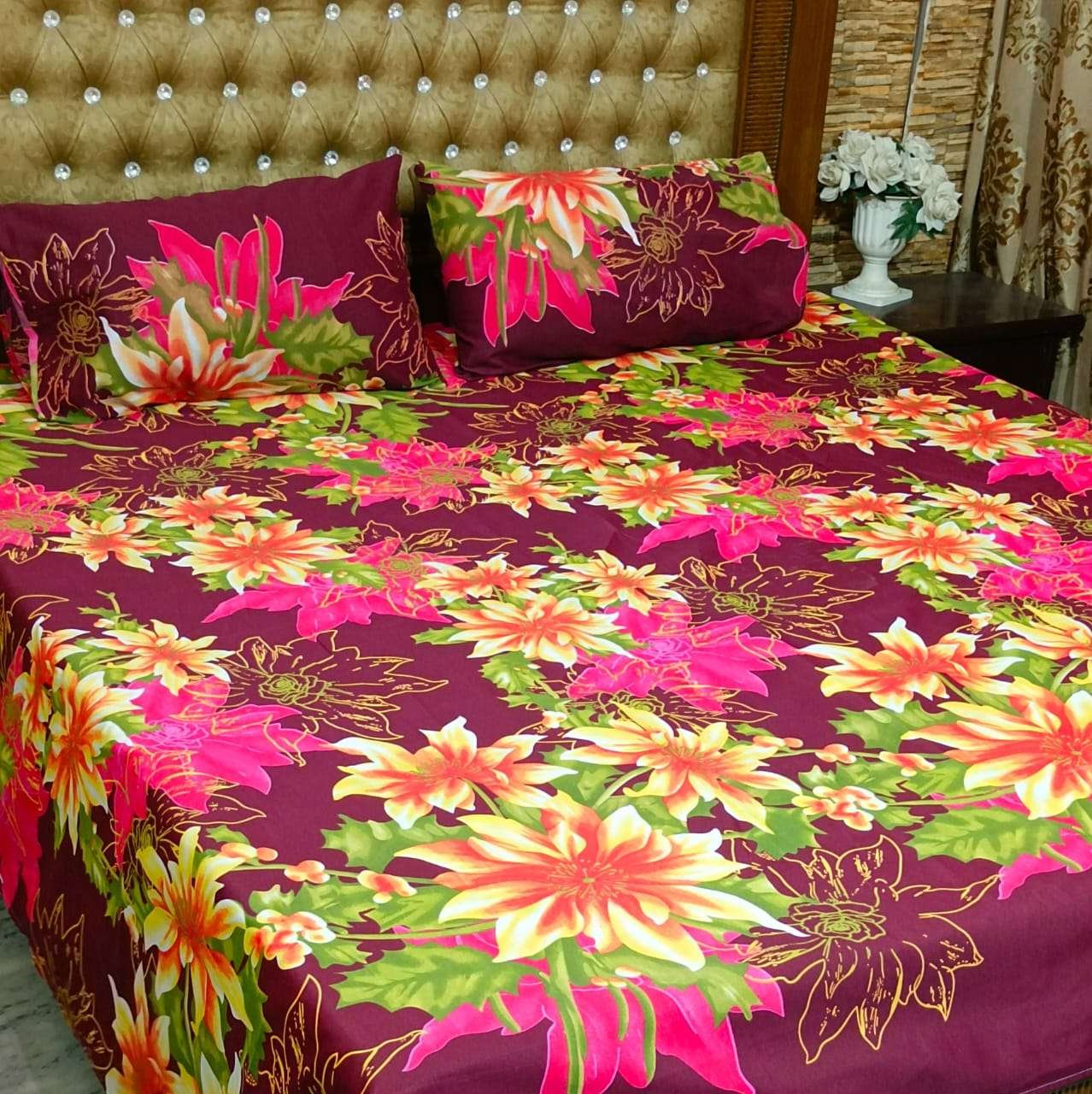 Export cotton king size bedsheet