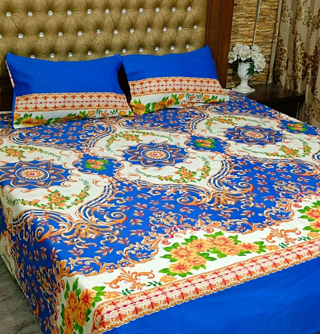 Export cotton king size bedsheet