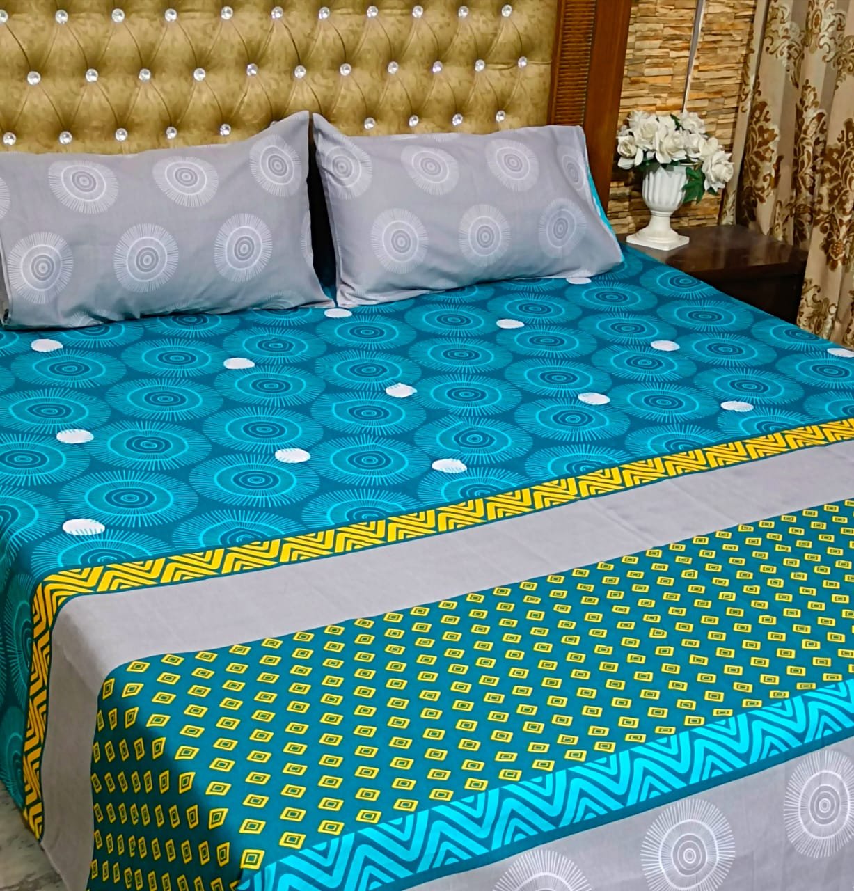 Export cotton king size bedsheet