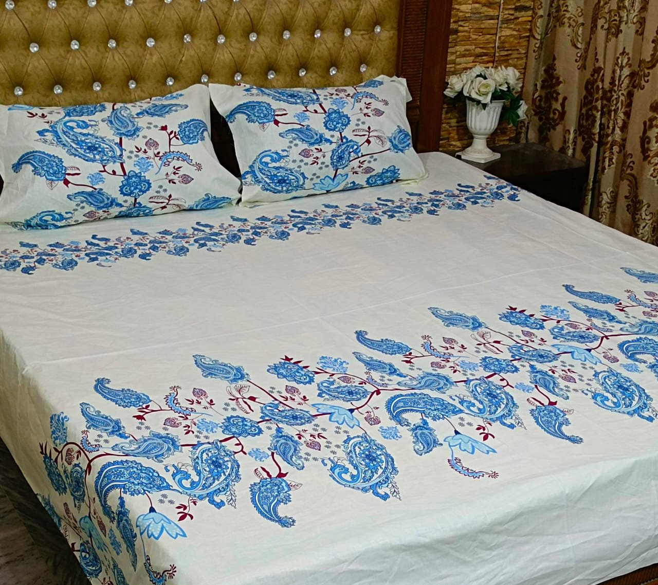 Export cotton king size bedsheet