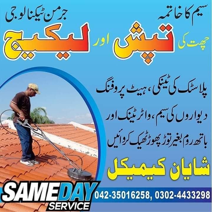 Roof Water Proofing & Roof Heat Proofing With Imported Chemicals