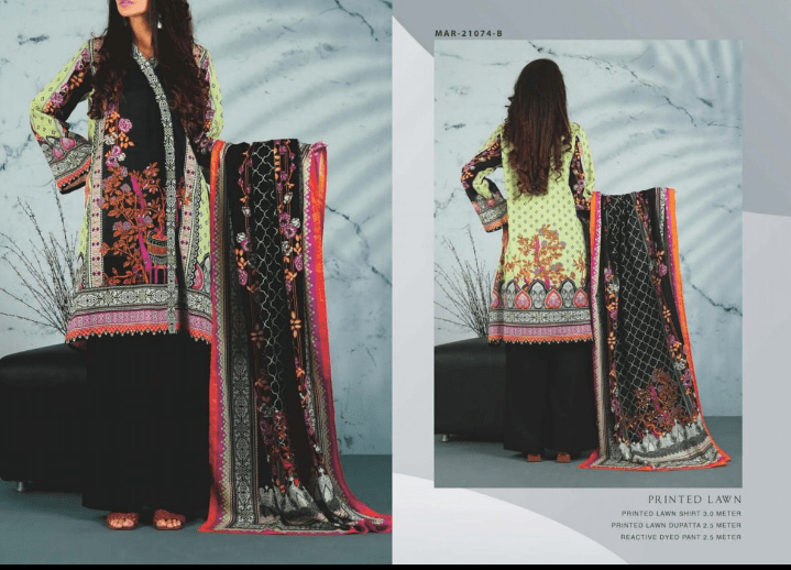 PRINTED LAWN 3piece check articles