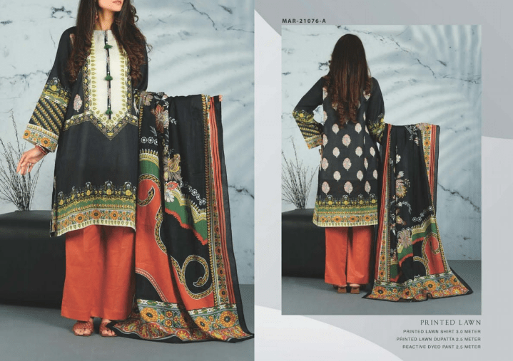 PRINTED LAWN 3piece check articles