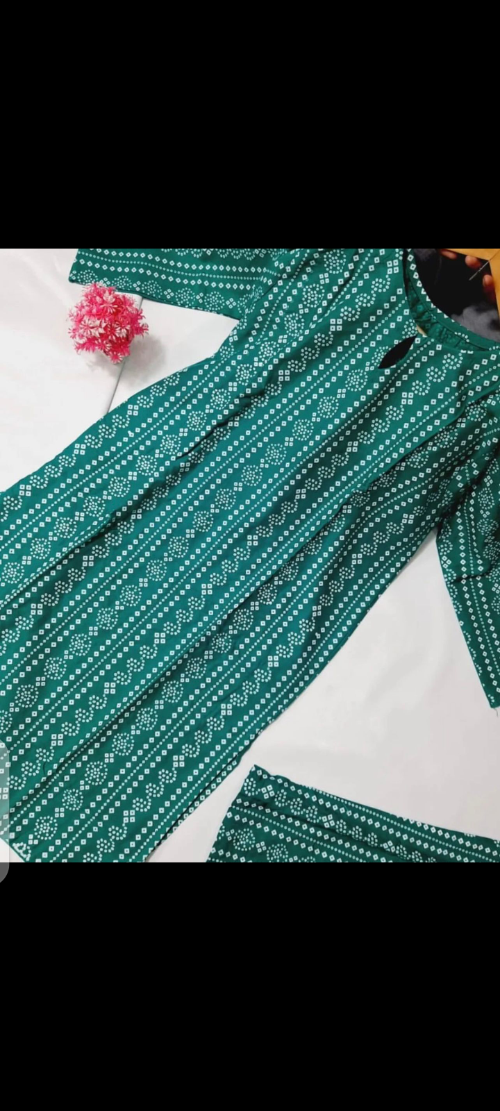 2 Piece Linen Stitiched Chunari Print