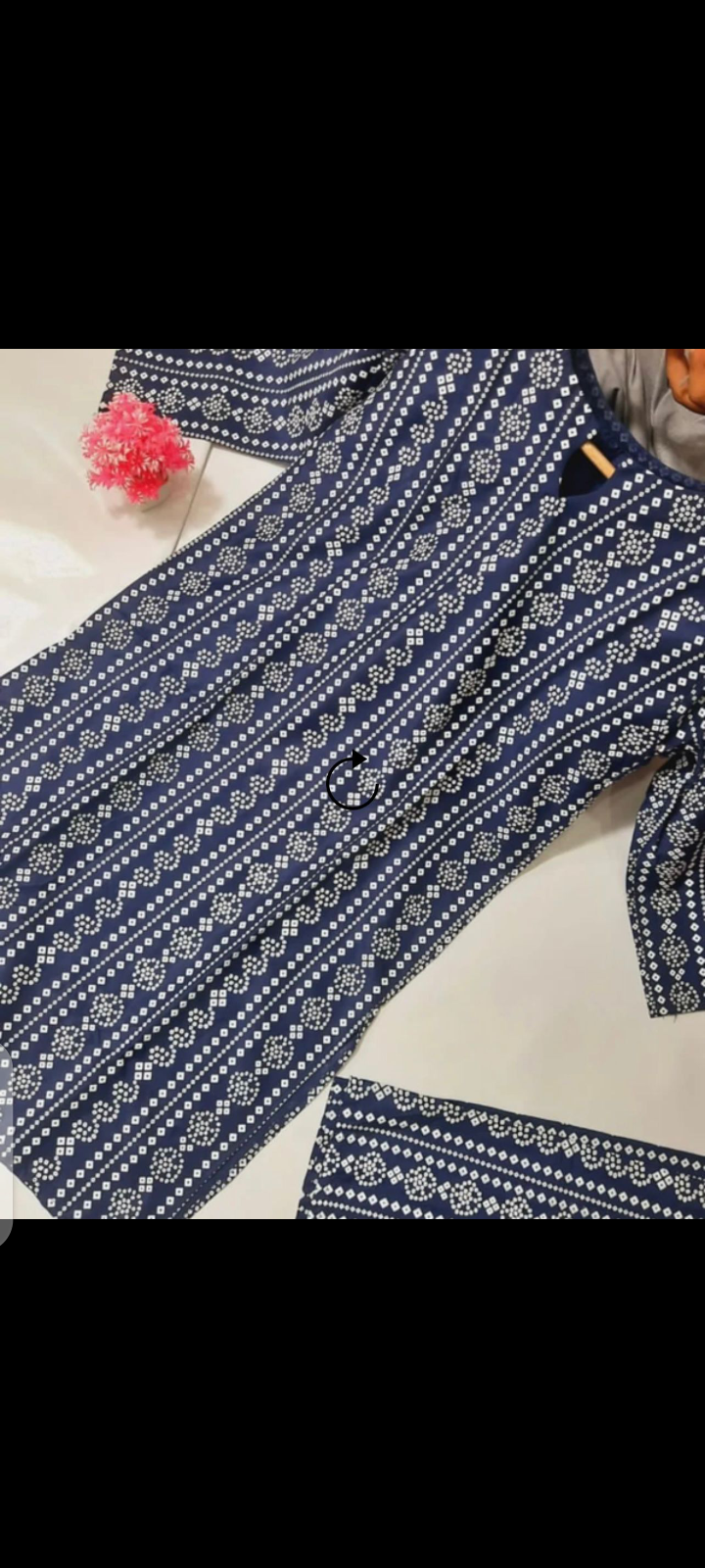 2 Piece Linen Stitiched Chunari Print