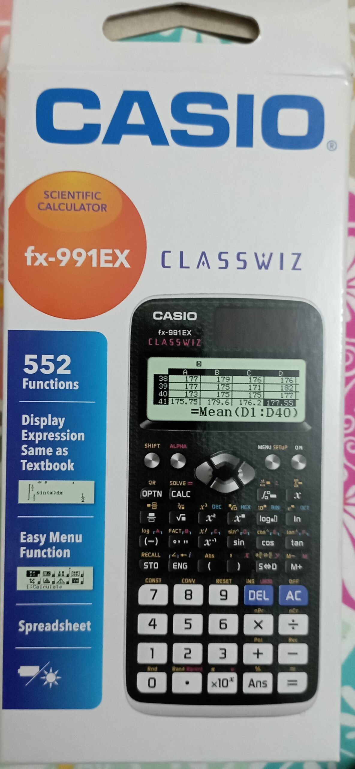 CASIO SCIENTIFIC CALCULATOR fx-991EX