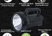 Rechargeable Bright LED Flashlight Torch 75W High Powered Searchlight Built-In Battery