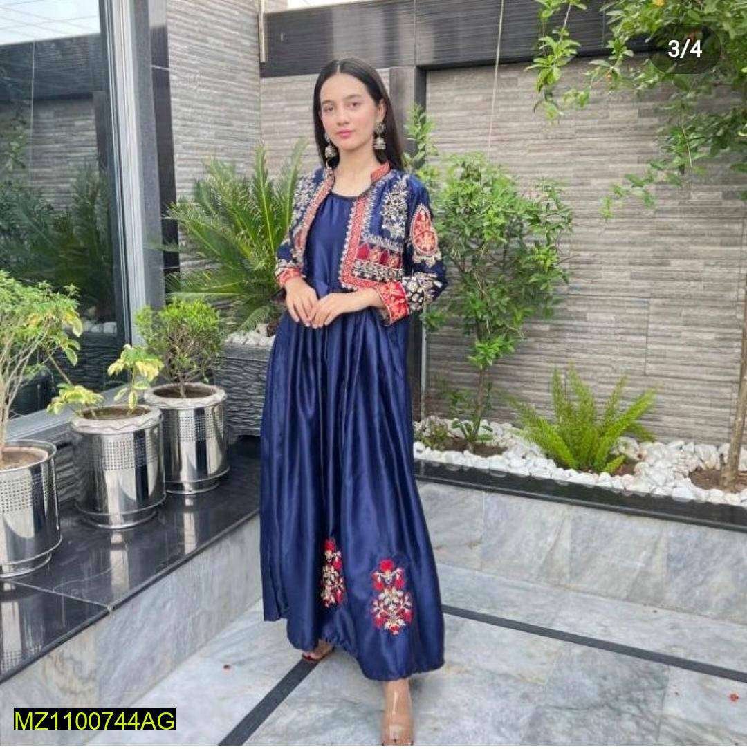 Long silk maxi Coti style