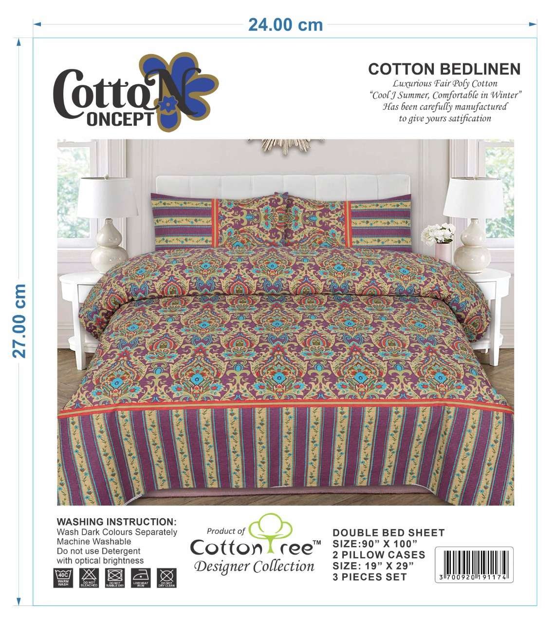 BEDSHEET COTTON CONCEPT DOUBLE KING SIZE