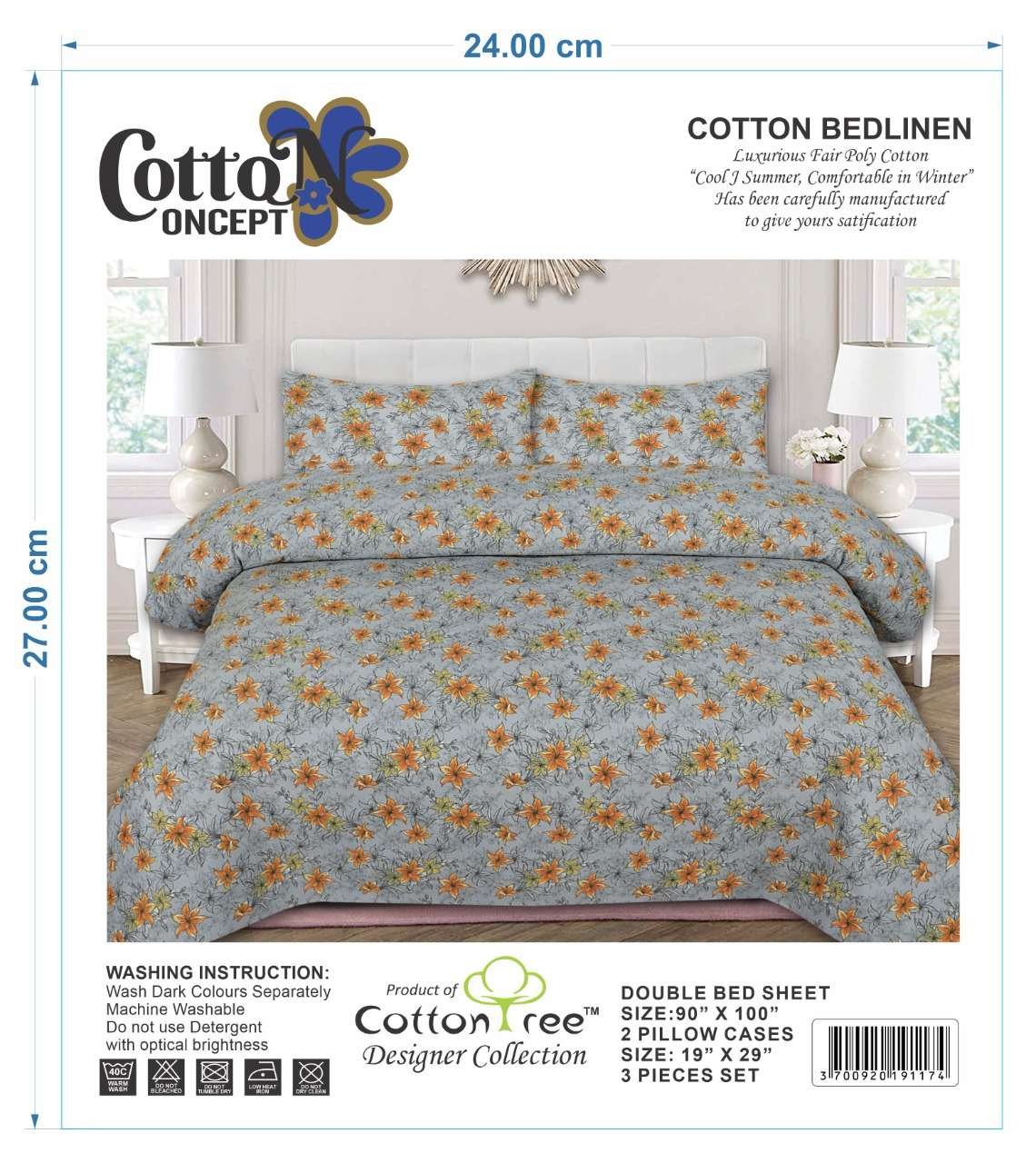 BEDSHEET COTTON CONCEPT DOUBLE KING SIZE