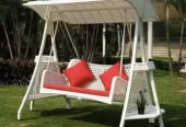 Outdoor Rattan Swing Sofas, Garden Park Terrace Patio Cane Jhoola Seat