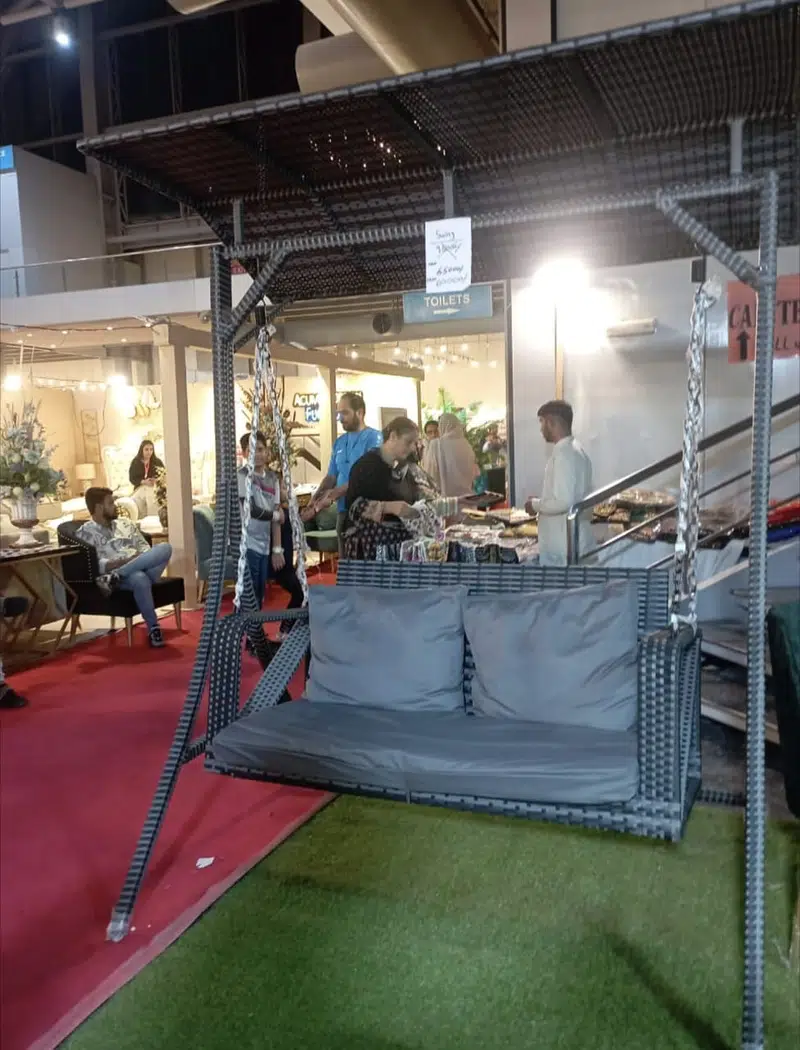 Outdoor Rattan Swing Sofas, Garden Park Terrace Patio Cane Jhoola Seat