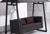 Outdoor Rattan Swing Sofas, Garden Park Terrace Patio Cane Jhoola Seat