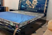 Double bed / bed set /gloss paint bed / Furniture