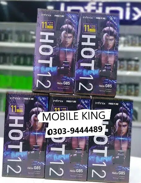 INFINIX HOT 12 BOX PACK 128GB PTA APPROVE NOTE 12 VIP SMART 6 12 PLAY