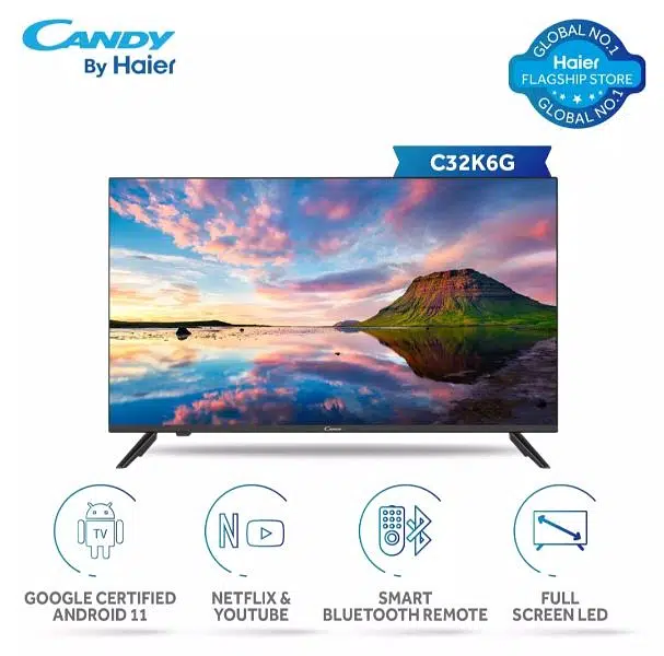 Haier Candy 32 Inch Full Android Smart LED TV and AC Brand New
