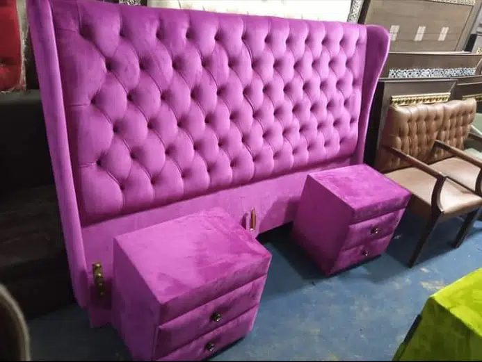 bed dressing side table / double bed / bed / bed set / Furniture