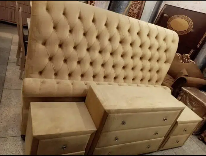 bed dressing side table / double bed / bed / bed set / Furniture