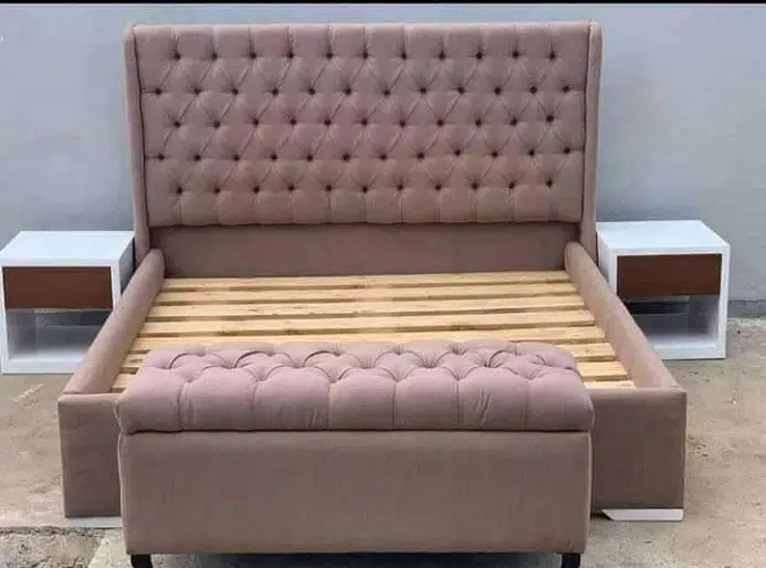 bed dressing side table / double bed / bed / bed set / Furniture