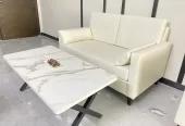 4 seater sofa set With table, single Italian Sofa