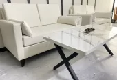 4 seater sofa set With table, single Italian Sofa