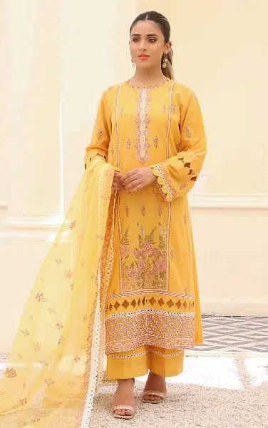 women’s wear unstitch 3 Piece Viscose / Digital Printed, Embroidered