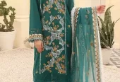 women’s wear unstitch 3 Piece Viscose / Digital Printed, Embroidered
