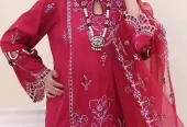 women’s wear unstitch 3 Piece Viscose / Digital Printed, Embroidered