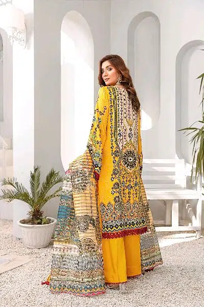 women’s wear unstitch 3 Piece Viscose / Digital Printed, Embroidered