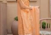 3 Pcs Embroidered Organza Unstitched Suit