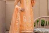 3 Pcs Embroidered Organza Unstitched Suit