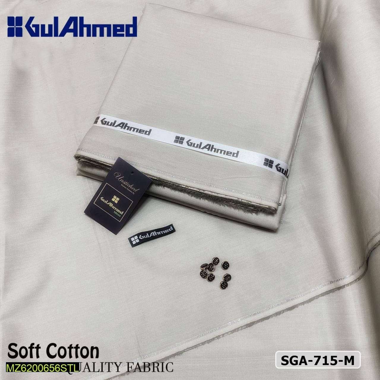 Mens Soft Cotton Unstitched Suit