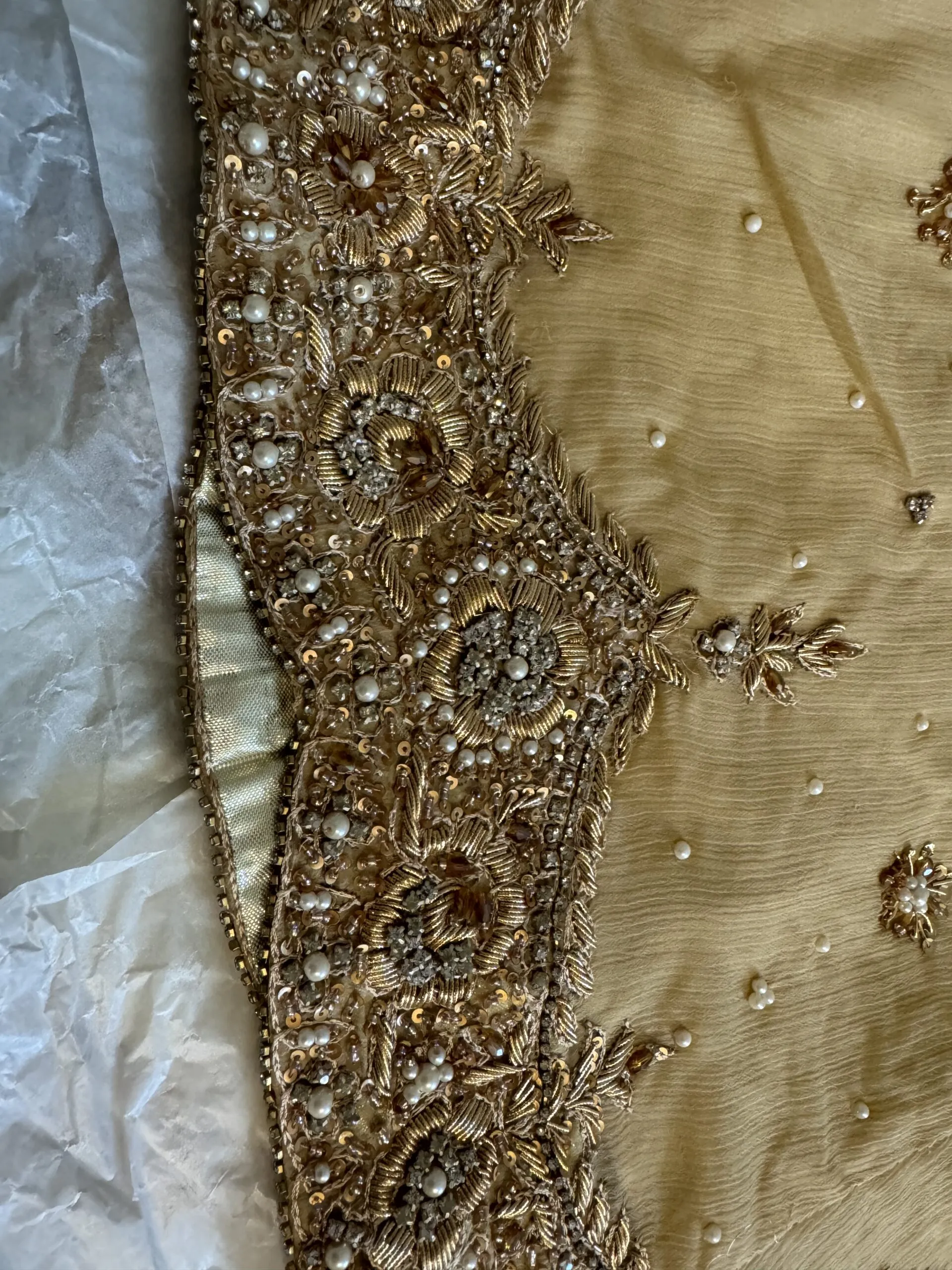 Bridal Lehnga with Full heavy front open gown