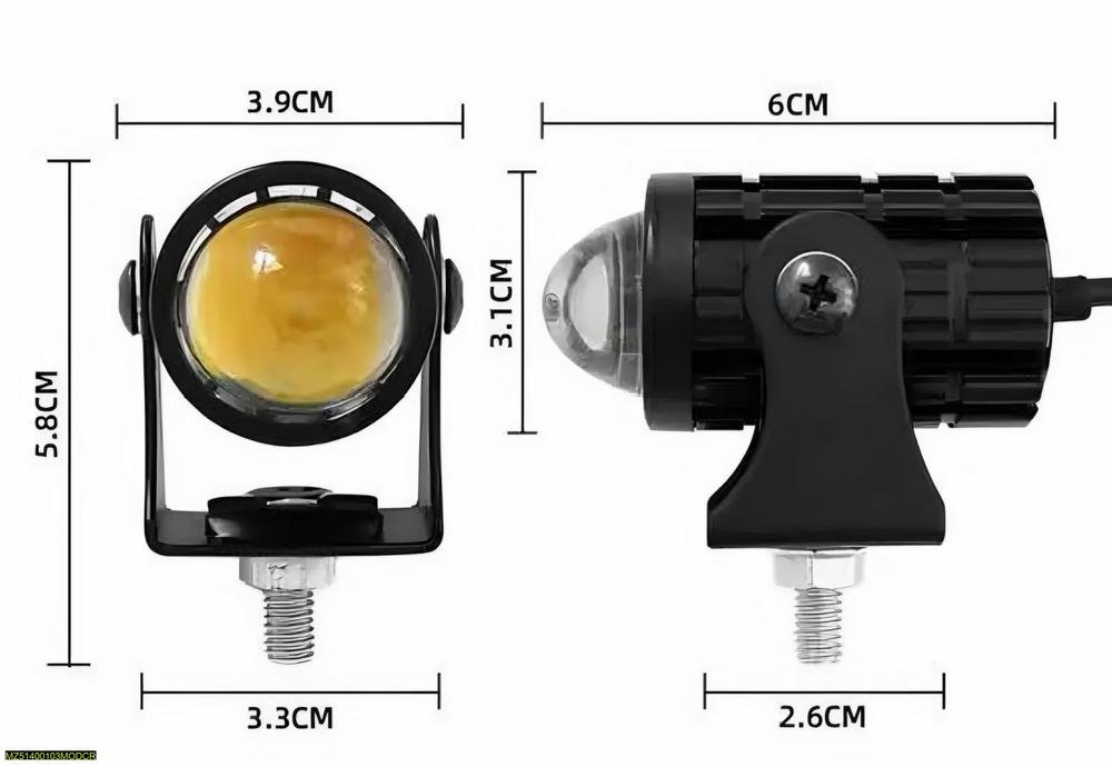 Dual color bike led foog light