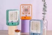 Portable USB Air Cooler Fan – 3-Speed, Rechargeable